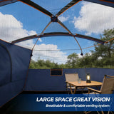10-12 Person Camping Tent With Rainfly And Screen