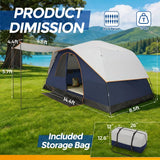 10-12 Person Camping Tent With Rainfly And Screen