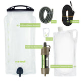 Miniwell Water Purifier Water Straw Filter Emergency Kit