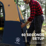 Blackout Camping Tent with Rainfly