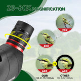 20-60X Zoom Spotting Scope 80mm FMC Lens HD Vision