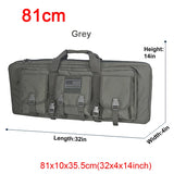 LQARMY 32 38 42 48 inch Tactical Double Rifle Case