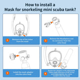 Mini Scuba Tank with Full Face Mask