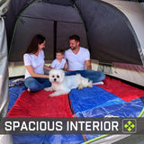 4/6 Person Dome Tents with Rainfly, Easy Setup