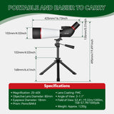 20-60X Zoom Spotting Scope 80mm FMC Lens HD Vision