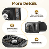 Double Head Gas stove with Baking Tray