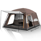 Camping Tent, Top Skylight for Ventilation and Mosquito Protection