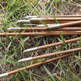Turkey Feather Bamboo Arrows 6/12pcs 33.4"