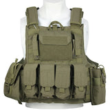 LQARMY Men Tactical Vest 1000D Quick Release Plate Carrier