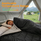 Double Sleeping Bag for Adults with Pillow
