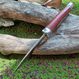 Fixed Blade Knife with Wood Handle