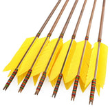 33" Archery Bamboo Arrows Turkey Feathers