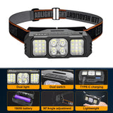 LED Headlamp Rechargeable Flashlight