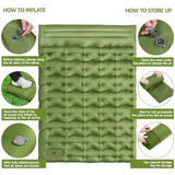 6" Extra Thick Camping Mat with Pillow