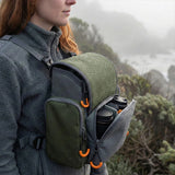 Binocular Harness Chest Pack with Rangefinder Waterproof Pouch Bino Harness with Rain Cover for Hunting Hiking