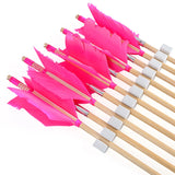 Turkey Feather Wooden Arrows