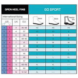 GO Sport Diving Fins for Snorkeling and Scuba Diving