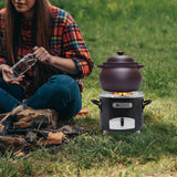 Portable Stainless Steel Wood Stove with Removable Ash Tray