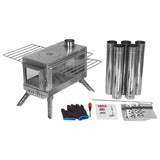 Stainless Tent Fireplace. Only 5 Left