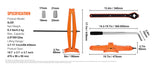 Scissor Jack 2.5 Ton/5512 lbs Scissor Car Jack 3.7"-17.1"