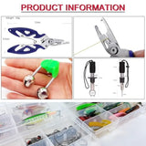 Fishing Lures Kit with Tackle Box Included