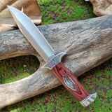 Fixed Blade Knife with Wood Handle