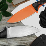 Stonewash Fixed Blade Knife Blue