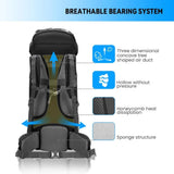 80L Backpack with Rain Cover