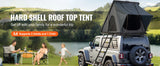 Rooftop Tent Hard Shell with Telescopic Ladder