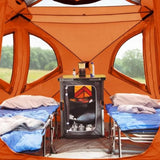 Camping Tent for 4/6 persons, polyester fabric