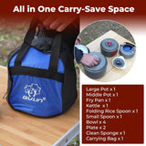 24 PC Camping Cookware Mess Kit
