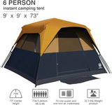 Blackout Camping Tent with Rainfly