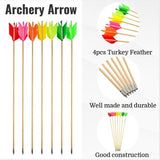 Turkey Feather Wooden Arrows