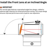 2 MOA Red Dot Optics Scope With Riser Mount