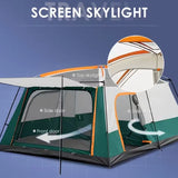 Camping Tent, Top Skylight for Ventilation and Mosquito Protection