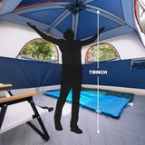 Double Layer 6-Person Family Camping Tent, Easy Setup