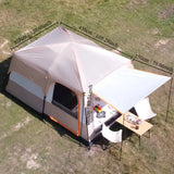 Camping Tent, Top Skylight for Ventilation and Mosquito Protection