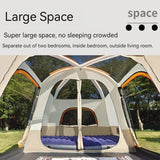 Camping Tent, Top Skylight for Ventilation and Mosquito Protection