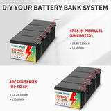 12V 300Ah LiFePO4 Lithium Battery With 200A BMS 8000+ Cycles