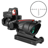 Adjustable 4 x 32 Red Dot Tactical Scope 20mm Rail Scope for Hunting