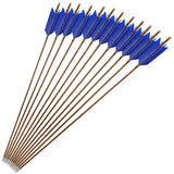 Turkey Feather Bamboo Arrows 6/12pcs 33.4"