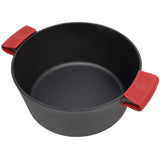 Cast Iron Dutch Oven With Lid, Pot (5.1 Quarts) And Lid (1.9 Quarts) That Can Be Used As A Skillet, Cast Iron Dutch Oven With S