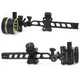 Compound Bow 5 Pin Sight 0.019" Fiber Optic Adjustable Alloy Right Hand for Hunting Target Shooting Outdoor Sports Accessories