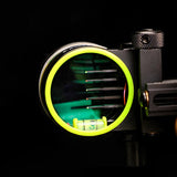 M2 Compound Bow Five-needle Sight Fine Tuning 5 Pins Aiming Scope Come With Adapter 2x/4x/6x/8x lenses for Choice