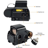 Red Green Dot Reflex Sight with Picatinny 20mm Quick Release Mount