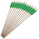 Turkey Feather Bamboo Arrows 6/12pcs 33.4"