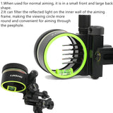 Compound Bow Sight 5-Pin 0.019" Fiber Optic Adjustable