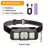 LED Headlamp Rechargeable Flashlight