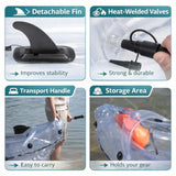Clear Kayak Transparent 2-Seater Inflatable Tandem