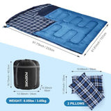 Double Flannel  Sleeping Bag for Adults